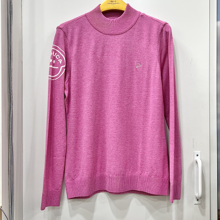 [행복한백화점][루이까스텔]소매 인타샤 반터틀 니트 핑크 여성 7LESW905