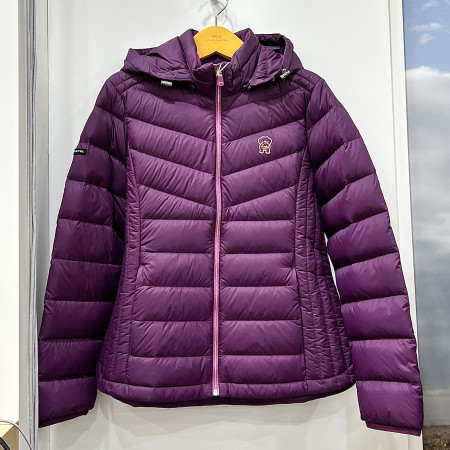 [행복한백화점][루이까스텔]기본핏 경량 구스다운 점퍼 바이올렛 여성 7LEJP905