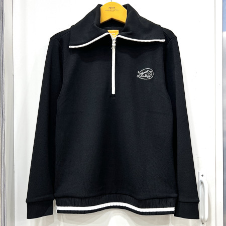 [행복한백화점][루이까스텔]FW 캘리자수 기모 반집업 티셔츠 블랙 여성 7LDTS034