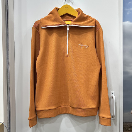 [행복한백화점][루이까스텔]와이드에리 반집업 체인자수 티셔츠 오렌지 여성 7LETS003