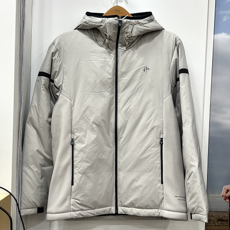 [행복한백화점][루이까스텔]어깨배색 포인트 점퍼 라이트그레이 남성 7MEJP003