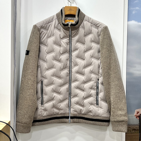 [행복한백화점][루이까스텔]니트 하이브리드 튜브다운 점퍼 베이지 남성 7MEJP001