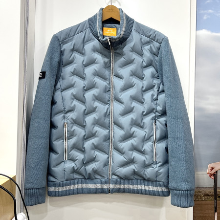 [행복한백화점][루이까스텔]니트 하이브리드 튜브다운 점퍼 블루 남성 7MEJP001