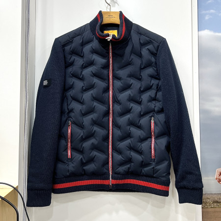 [행복한백화점][루이까스텔]니트 하이브리드 튜브다운 점퍼 네이비 남성 7MEJP001