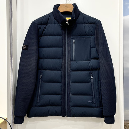 [행복한백화점][루이까스텔]하이브리드 경량 져지배색 점퍼 네이비 남성 7MEJP004