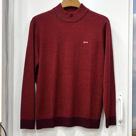 [행복한백화점][루이까스텔]솔리드 반터틀 스웨터 레드 남성 7MESW905