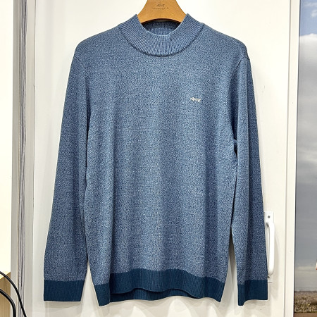 [행복한백화점][루이까스텔]솔리드 반터틀 스웨터 다크블루 남성 7MESW905