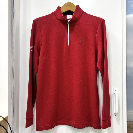 [행복한백화점][루이까스텔]C/P PK 볼륨자수 하프 집업 티셔츠 레드 남성 7METS912