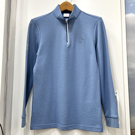 [행복한백화점][루이까스텔]C/P PK 볼륨자수 하프 집업 티셔츠 블루 남성 7METS912