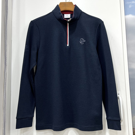 [행복한백화점][루이까스텔]C/P PK 볼륨자수 하프 집업 티셔츠 네이비 남성 7METS912