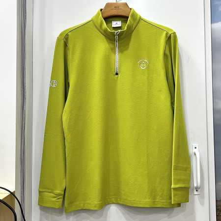 [행복한백화점][루이까스텔]소매 후로피 프린트 반터틀 티셔츠 옐로우 남성 7METS911