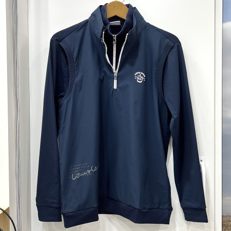 [행복한백화점][루이까스텔]우븐 홑겹 2중에리 반터틀 티셔츠 네이비 남성 7METS913