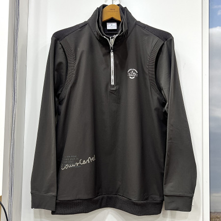 [행복한백화점][루이까스텔]우븐 홑겹 2중에리 반터틀 티셔츠 브라운 남성 7METS913