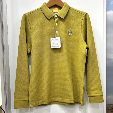 [행복한백화점][루이까스텔]실리콘 원형와펜 기모 YOLO티핑 티셔츠 옐로우 남성 7METS907