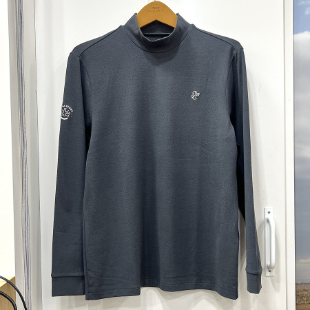 [행복한백화점][루이까스텔]소매자수 포인트 기모 반터틀 티셔츠 다크그레이 남성 7METS906