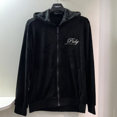 [행복한백화점][파사디]벨보아 후드 집업 점퍼 블랙 남성 Q24FTJ041S