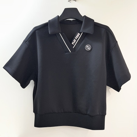 [행복한백화점][파사디]스탠카라 제에리 티셔츠 블랙 여성 P25STY132M