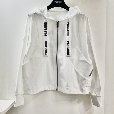 [행복한백화점][파사디]변형포켓 후드 티점퍼 화이트 여성 P25STJ141M