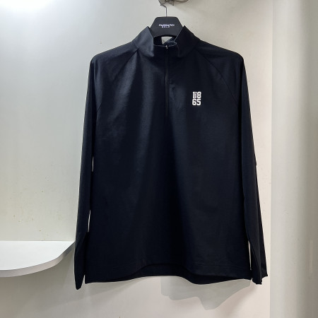 [행복한백화점][파사디]레글런 기본 반집업 티셔츠 블랙 남성 Q25STP001M