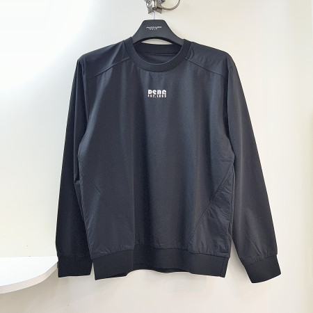 [행복한백화점][파사디]우븐패치 라운드 맨투맨 티셔츠 블랙 남성 Q25STP002M