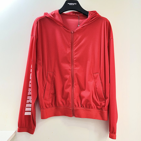 [행복한백화점][파사디]로고포인트 후드점퍼 레드 여성 P25SWB703M