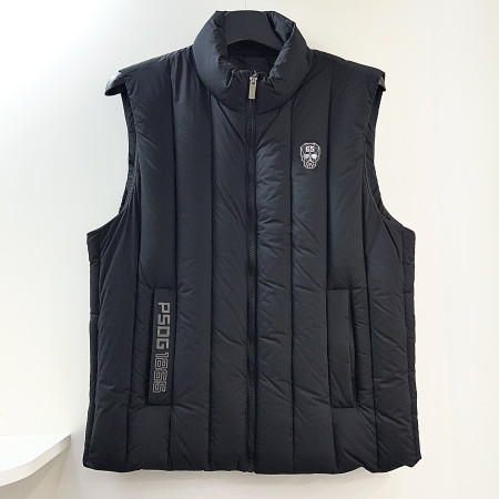 [행복한백화점][파사디]세로 퀼팅 구스 다운 조끼 블랙 남성 Q23FWV641M