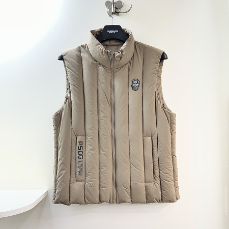 [행복한백화점][파사디]세로 퀼팅 구스 다운 조끼 모카 남성 Q23FWV641M