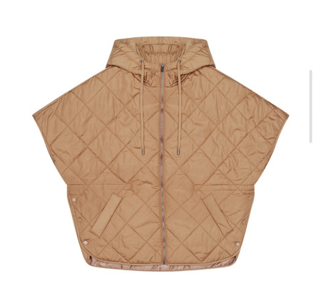 [행복한백화점][SI]하프넥 다이아몬드  퀼팅 후드 조끼