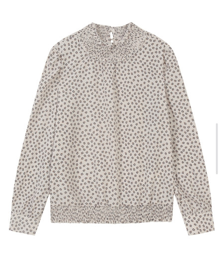 [행복한백화점][SI]스퀘어 프린팅 셔링 모크넥  블라우스   SJBAX2424