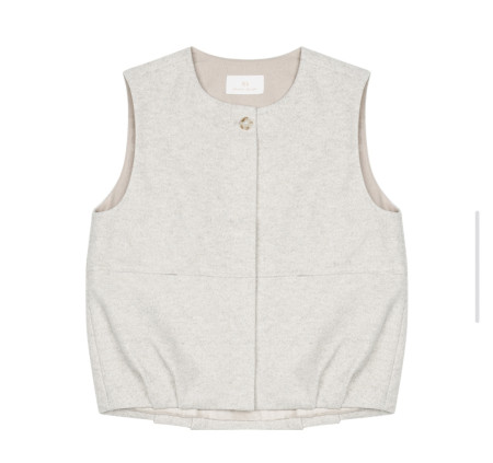 [행복한백화점][SI]울혼방 핀턱 베스트  SJVAY2709