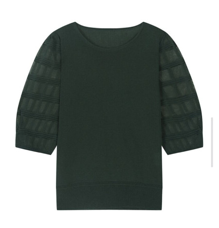 [행복한백화점][SI]시스루 소매 5부 니트  SJUCH2966