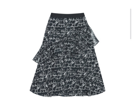 [행복한백화점][SI]사선 레이어드 레터링 스커트  SKSAD2337