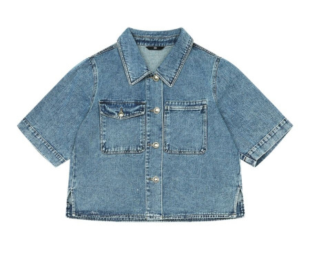 [행복한백화점][SI]데님 포켓 크롭자켓  SKJKD2130