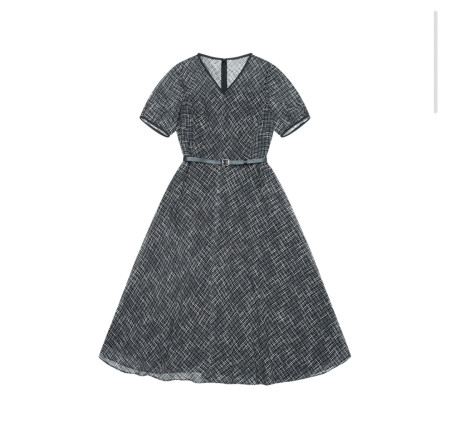 [행복한백화점][SI]트위드 레이어드 원피스   SKOAE2520