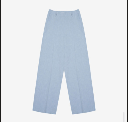 [행복한백화점][SI]잔체크 와이드  슬랙스   SKPAD1217