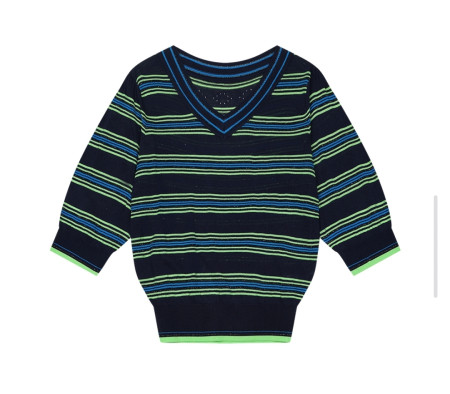 [행복한백화점][SI]브이넥 스트라이프 풀오버   SKUCD2925