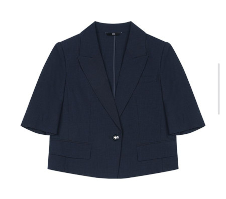 [행복한백화점][SI]반팔 피크드 라펠 자켓  SKJAE1154