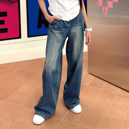 [행복한백화점][더데이걸]뒤벤딩 와이드 데님  TGTJ25F03