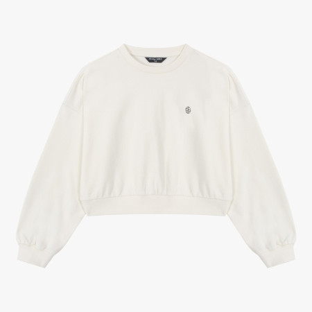 [행복한백화점][더데이걸]심플 크롭 금속장식,스웻셔츠  TGMA25801