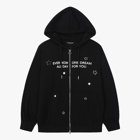 [행복한백화점][더데이걸]스타장식 그랙픽 후두집업  TGJM25T04