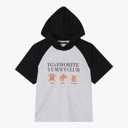 [행복한백화점][더데이걸]라글란반팔 후두티  TGMH25301