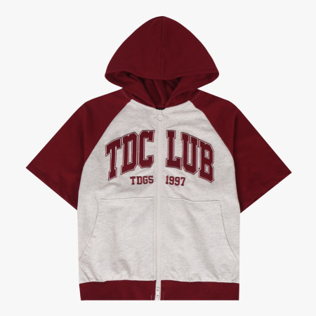 [행복한백화점][더데이걸]레글런 반팔 후두집업  TGJM25501