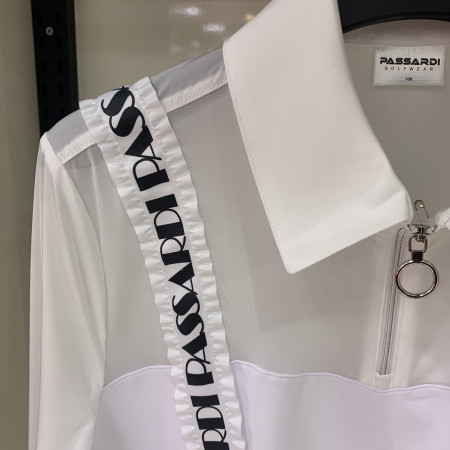 여성 골프 어깨 프릴 테이프 빅에리 티셔츠 (p20sty133m)