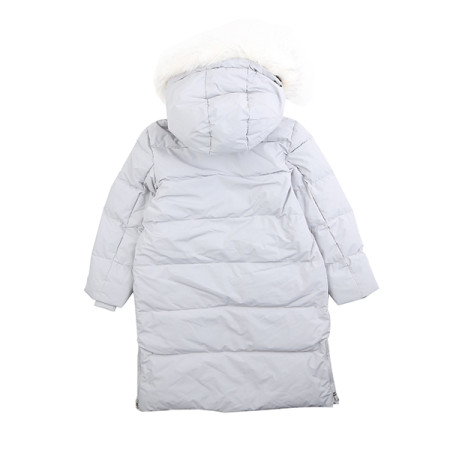 심플 라인 롱 다운 점퍼 19D1951-블루