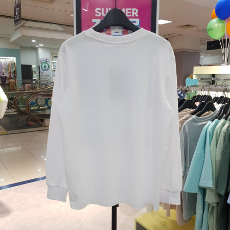 [행복한백화점][행텐주니어]주니어남아  면100% 얇은 긴발 티셔츠  1442009840306 화이트