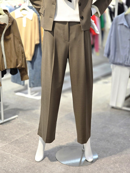 [행복한백화점][꼼빠니아]여성 가을 핀턱 와이드 바지(카키,블랙) CAFW9-WTP010