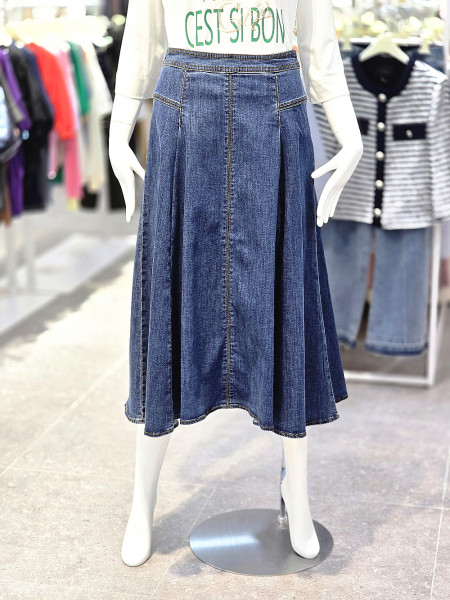 [행복한백화점][꼼빠니아][행복한백화점][꼼빠니아] 여성 청치마 스커트 CAFW9-WDS010