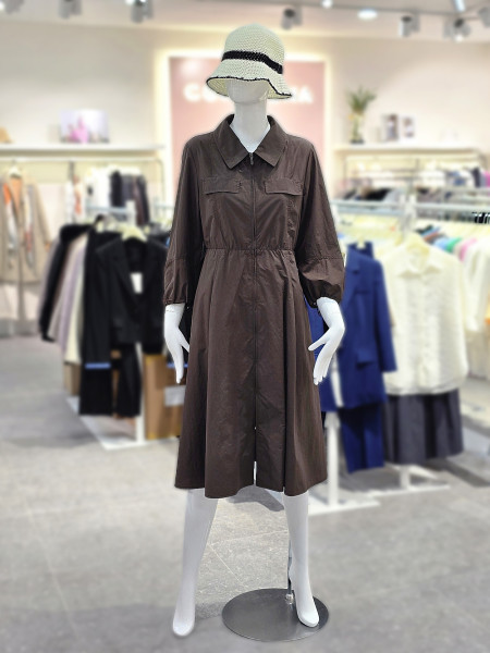 [행복한백화점][꼼빠니아] 가을 여성 원피스 (브라운,카키) CAFF8-WOP100