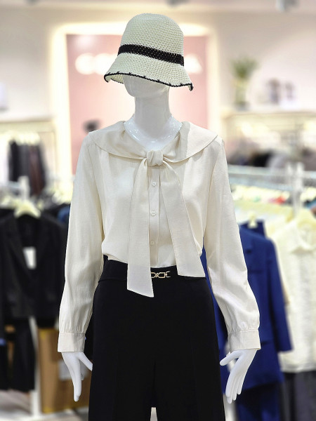 [행복한백화점][꼼빠니아] 여성 블라우스 (아이보리,베이지) CAFW9-WRB010