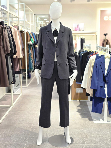 [행복한백화점][꼼빠니아] 여성 정장 차콜 자켓 CAFW9-WLK010